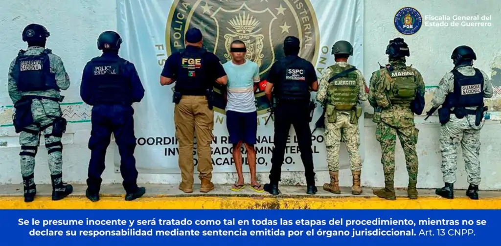 #FGEGuerrero obtiene vinculación a proceso de Ángel “N”, alias “El Bélico”, por homicidio calificado en Acapulco