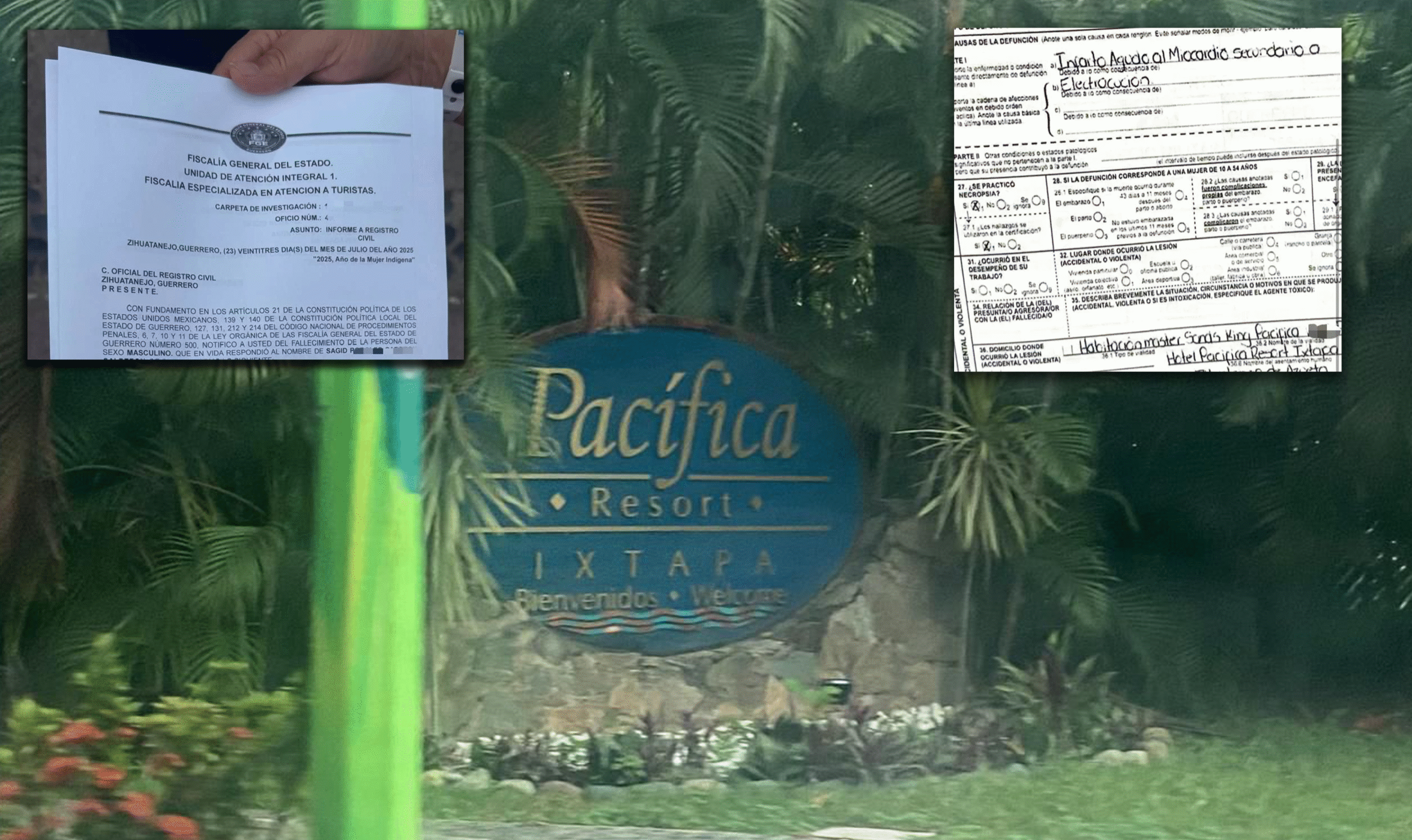 Turista muere electrocutado en hotel Pacífica Ixtapa