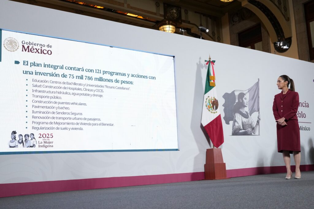 Presidenta Claudia Sheinbaum presenta el plan integral para la zona oriente del Estado de México con una inversión de 75 mil 786 mdp para 121 acciones en beneficio de 10 millones de personas