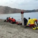 Marina, en coordinación con autoridades locales, realiza un simulacro de rescate acuático en Guerrero