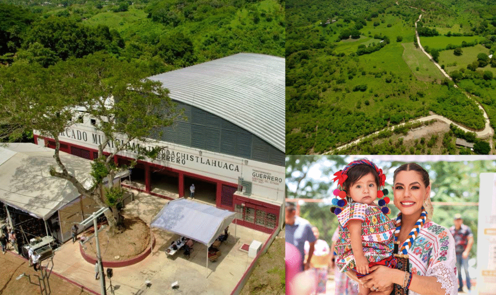 Evelyn Salgado inauguró caminos artesanales y un mercado para el desarrollo social y económico de Xochistlahuaca y Tlacoachistlahuaca