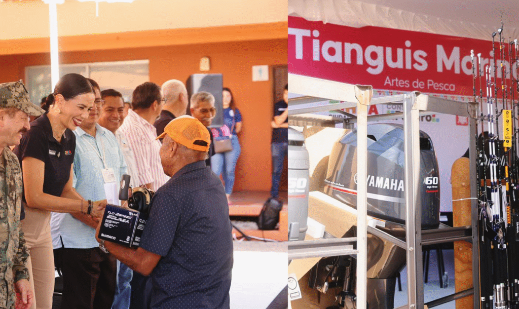 Gobierno de Lizette Tapia Castro apoya a 151 pescadores del municipio con el primer Tianguis Marino