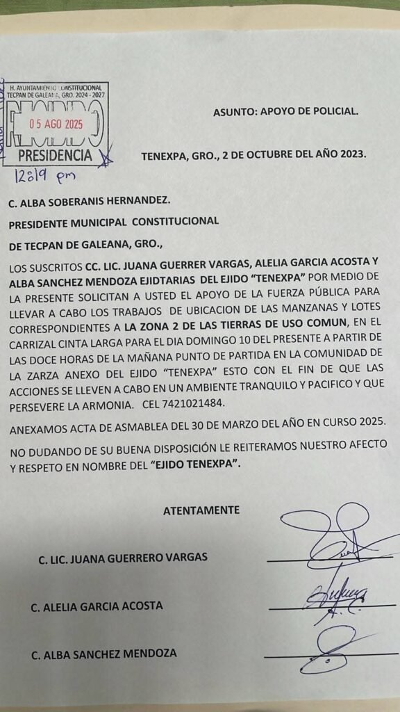 Disputa territorial entre ejidos de Técpan deriva en altercado físico
