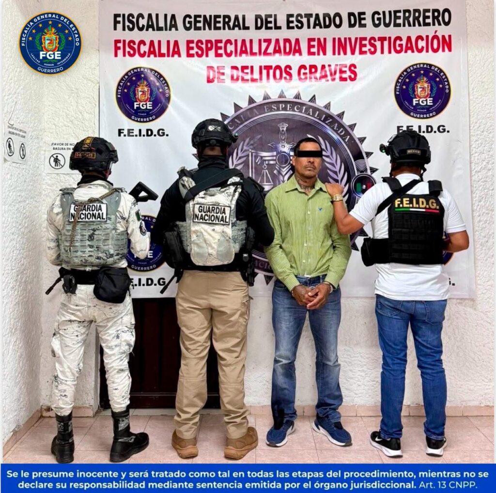 Detienen a hombre en Juan R. Escudero por robo equiparado y posesión de droga