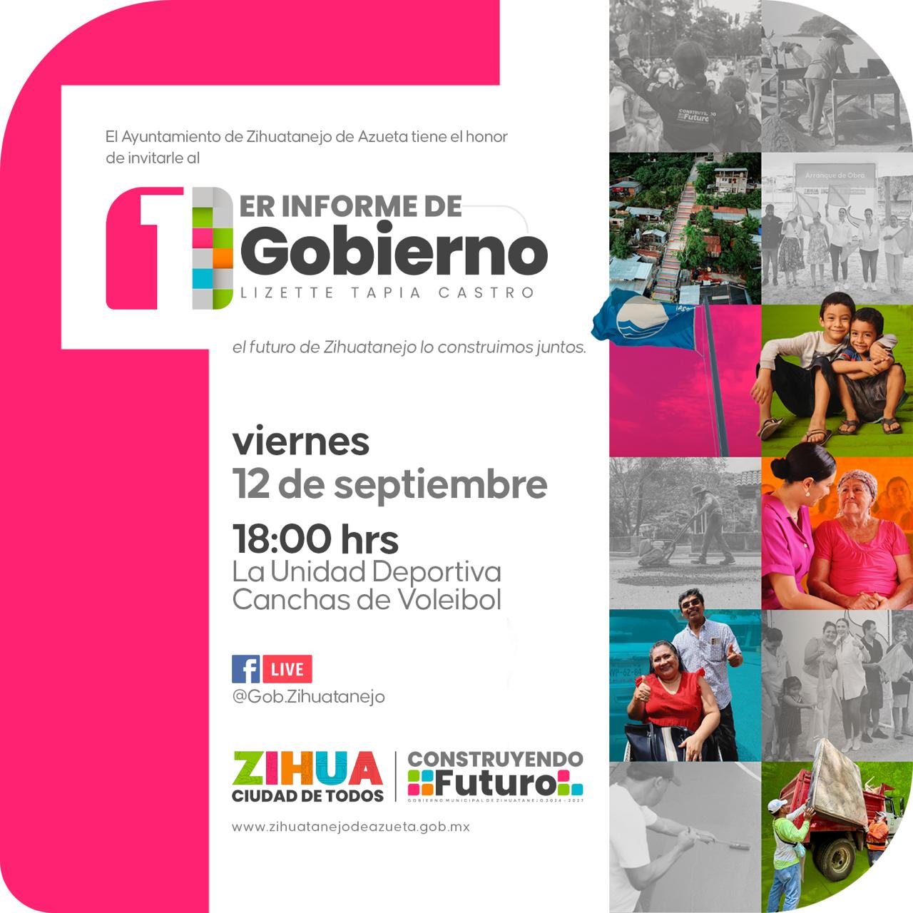 Lizette Tapia Castro invita a su primer informe de gobierno