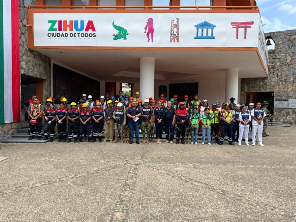 Destacada participación del Gobierno de Lizette Tapia Castro en el segundo Simulacro de Sismo 2025