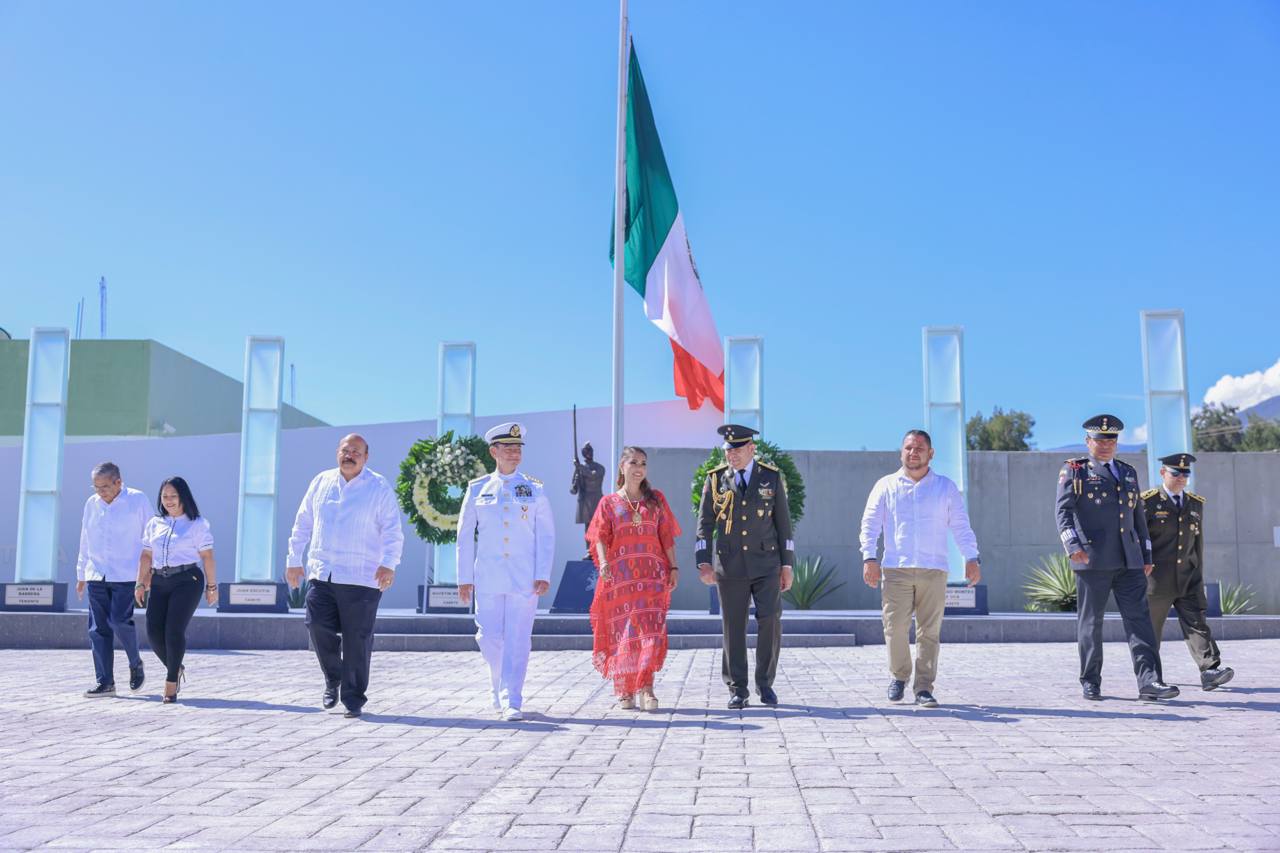 Reconoce Evelyn Salgado lealtad, entrega y compromiso de las Fuerzas Armadas al rendir homenaje a los Niños Héroes de Chapultepec
