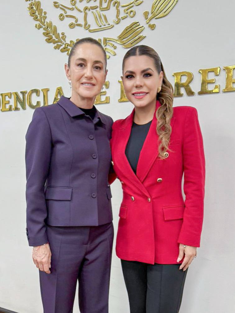 Evelyn Salgado participa en reunión de seguridad en Palacio Nacional con Claudia Sheinbaum