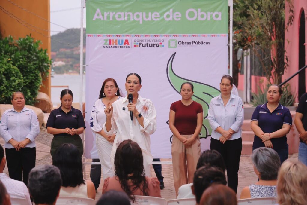 Arranca Liz Tapia obra turística en zona tradicional de Zihuatanejo