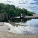 Lluvias abren la barra entre el estero “El Negro” y Playa Linda