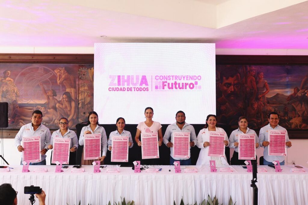 En conferencia de prensa, la presidenta Lizette Tapia Castro anunció el inicio del programa “Zihua Late Rosa”.