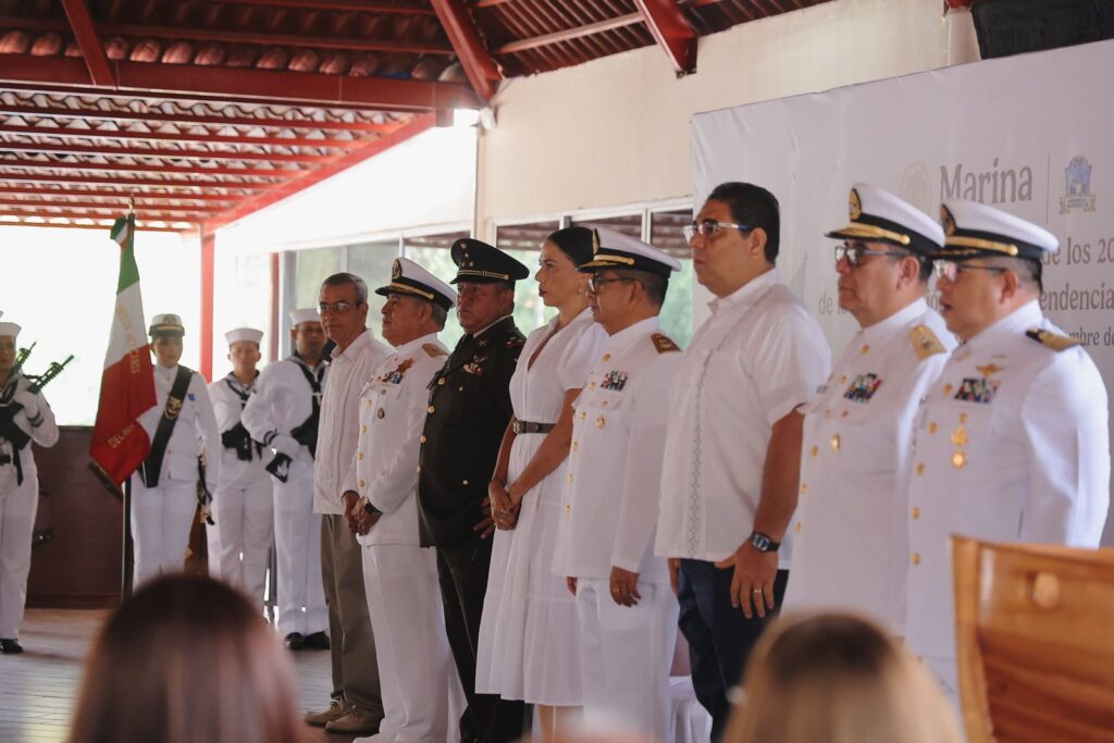 La Décima Octava Zona Naval conmemora los 200 años de la Consolidación de la Independencia en el Mar, en el “Día de la Armada de México”