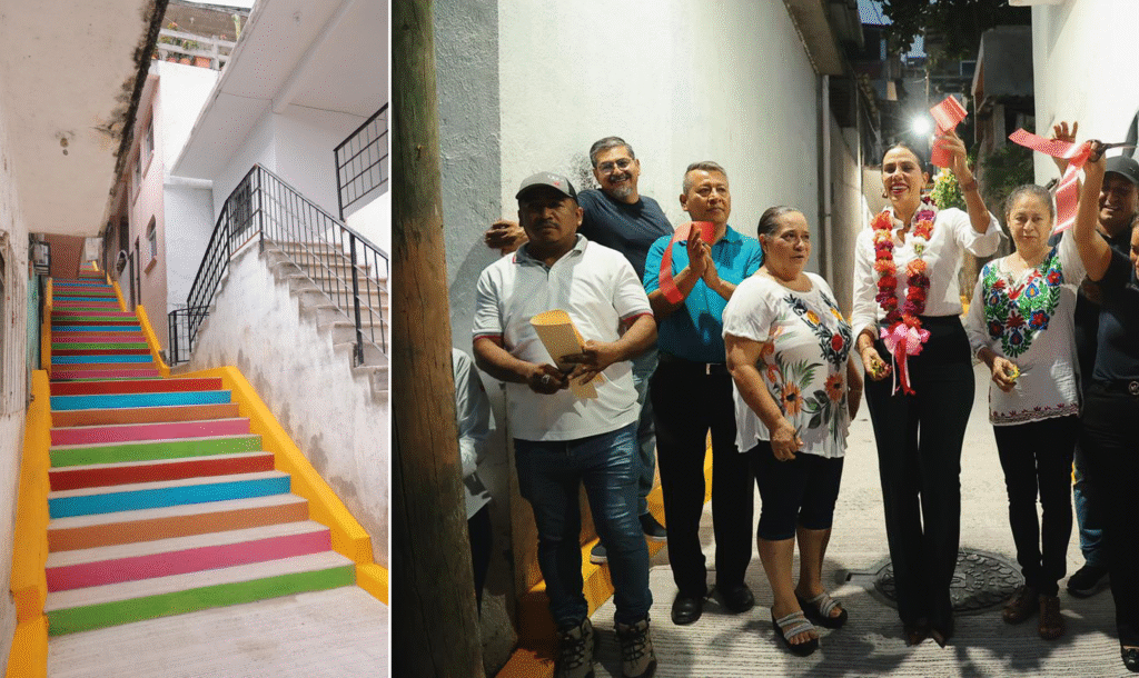 Lizette Tapia Castro inaugura obra en la colonia 24 de Abril