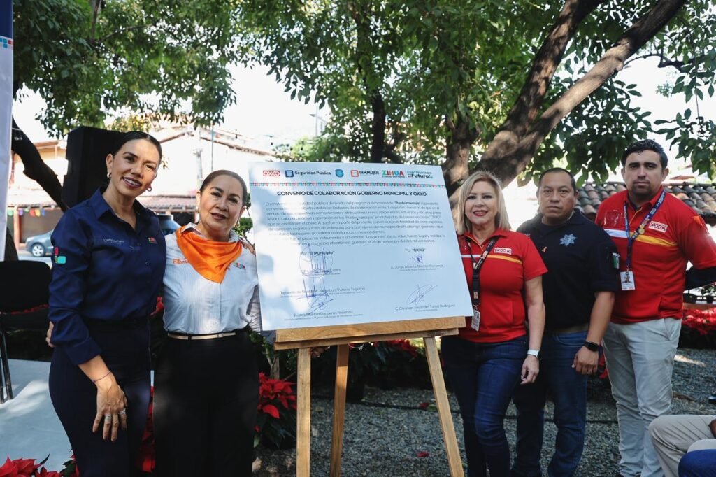 Ayuntamiento de Zihuatanejo y Tiendas OXXO firman convenio para mejorar la seguridad de las mujeres