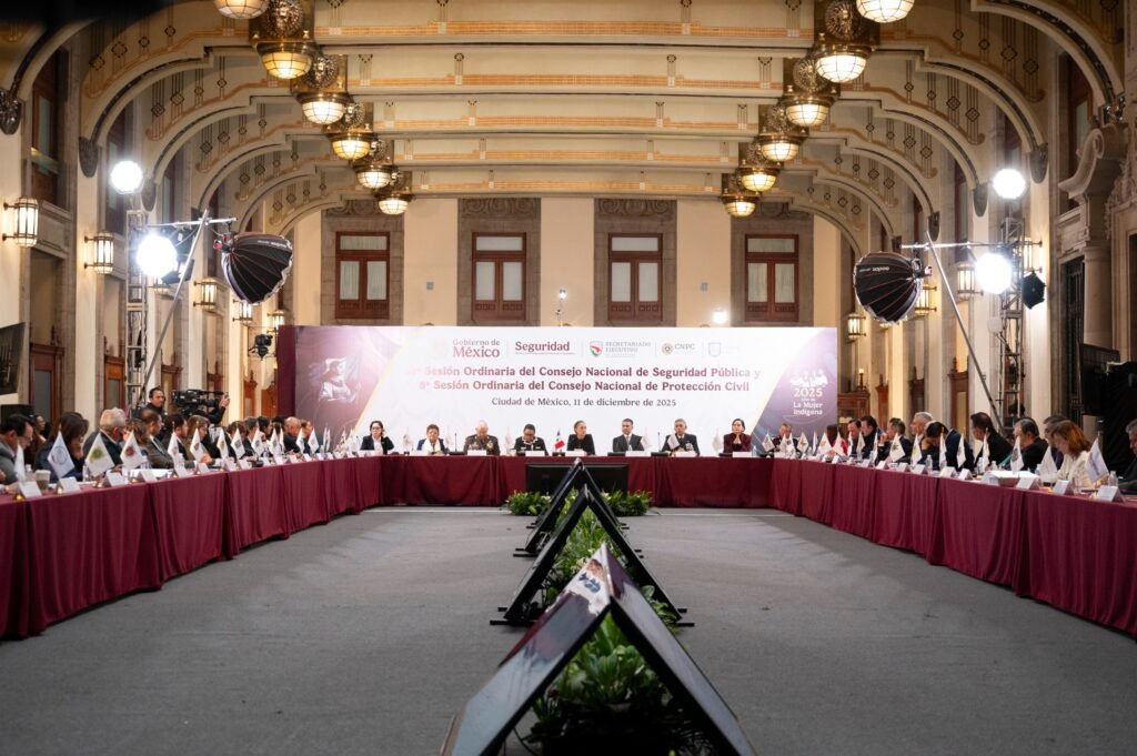 Juntos vamos a reducir la extorsión: presidenta Claudia Sheinbaum en la 52ª Sesión Ordinaria del Consejo Nacional de Seguridad Pública