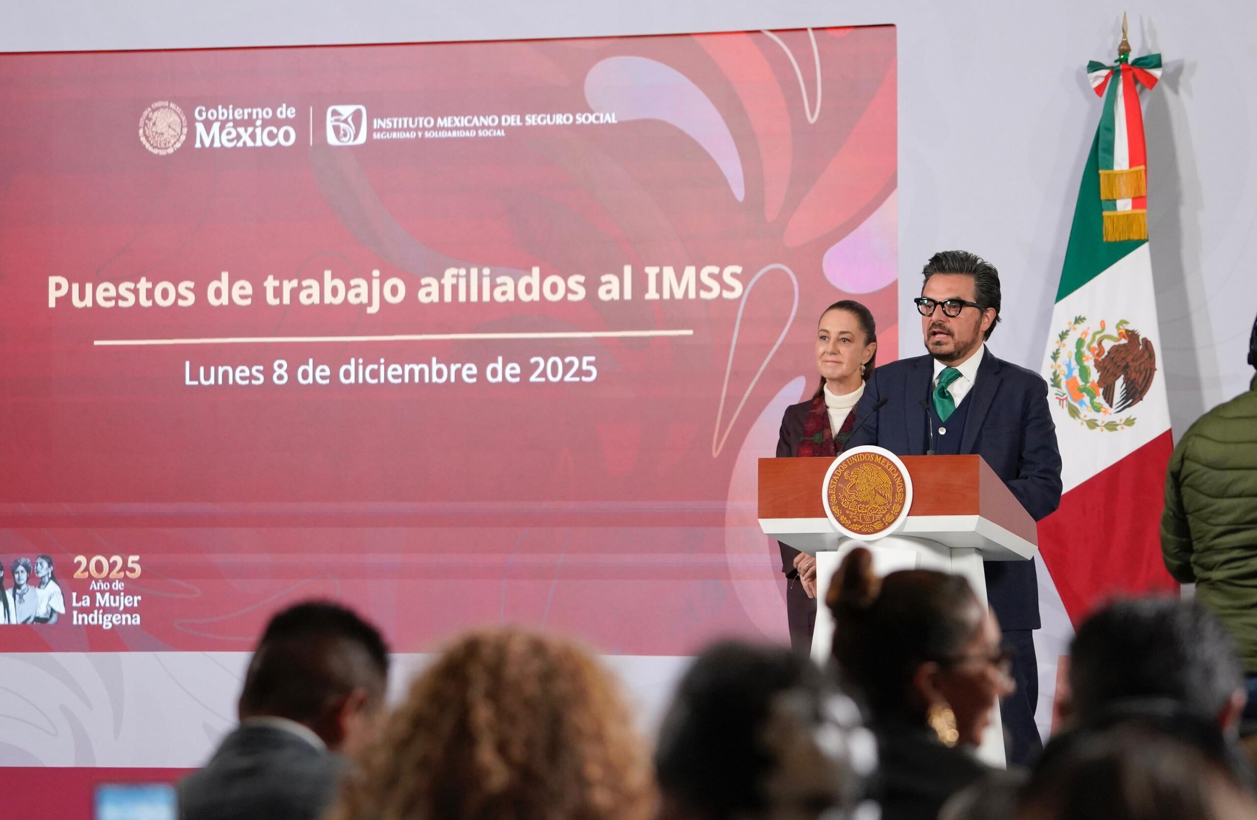 Gobierno de México alcanza récord histórico de empleo con 22 millones 837 mil 768 puestos de trabajo afiliados al IMSS