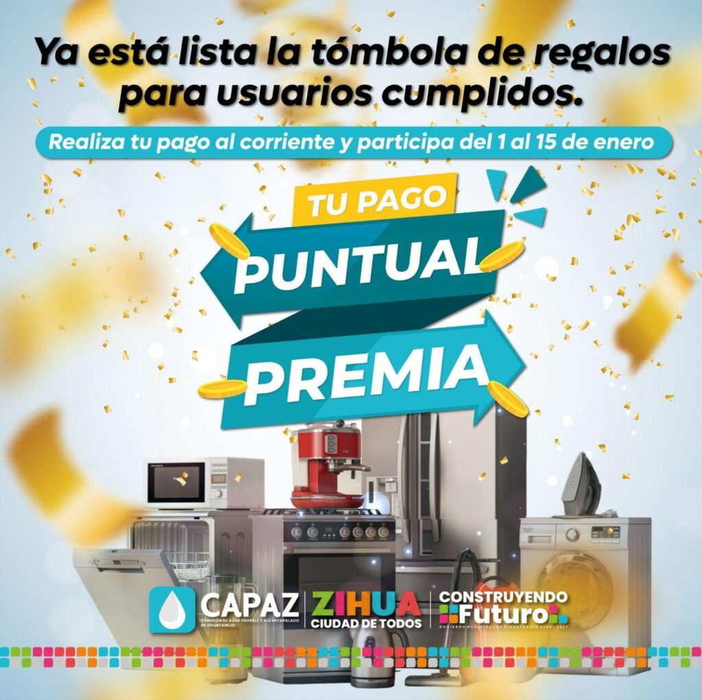 CAPAZ reconoce a usuarios cumplidos con la campaña “Tu Pago Puntual Te Premia”