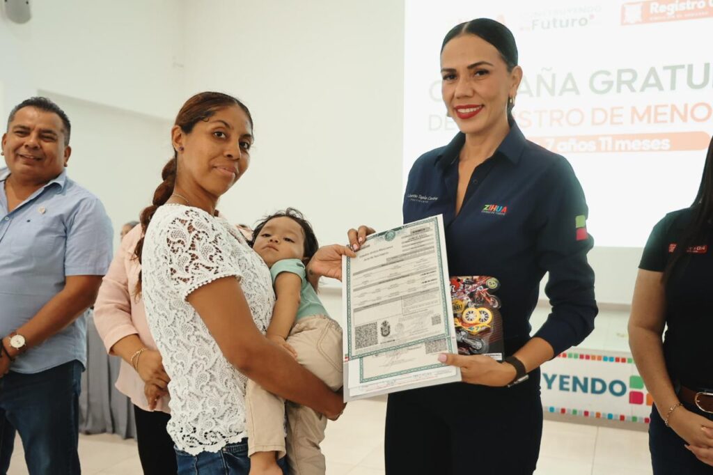 Gobierno de Zihuatanejo beneficia a decenas de familias con campaña gratuita de Registro de Nacimiento