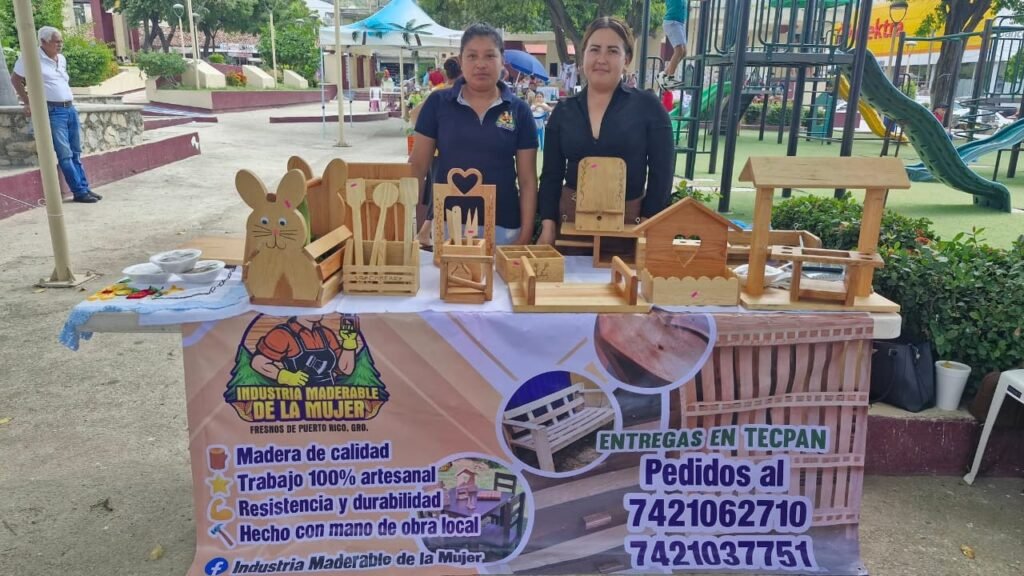 Mujeres de la sierra de Ajuchitlán impulsan taller de carpintería y generan empleo