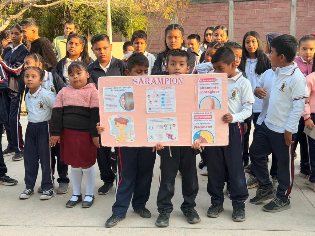 Refuerza SSG acciones para prevenir el sarampión en la región Montaña