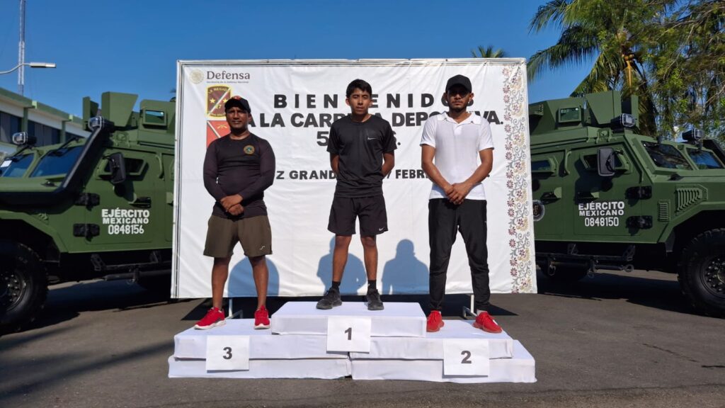 Realiza Ejército Mexicano carrera deportiva en Florencio Villarreal en el marco de la campaña “Febrero, Mes del Ejército y Fuerza Aérea Mexicanos”