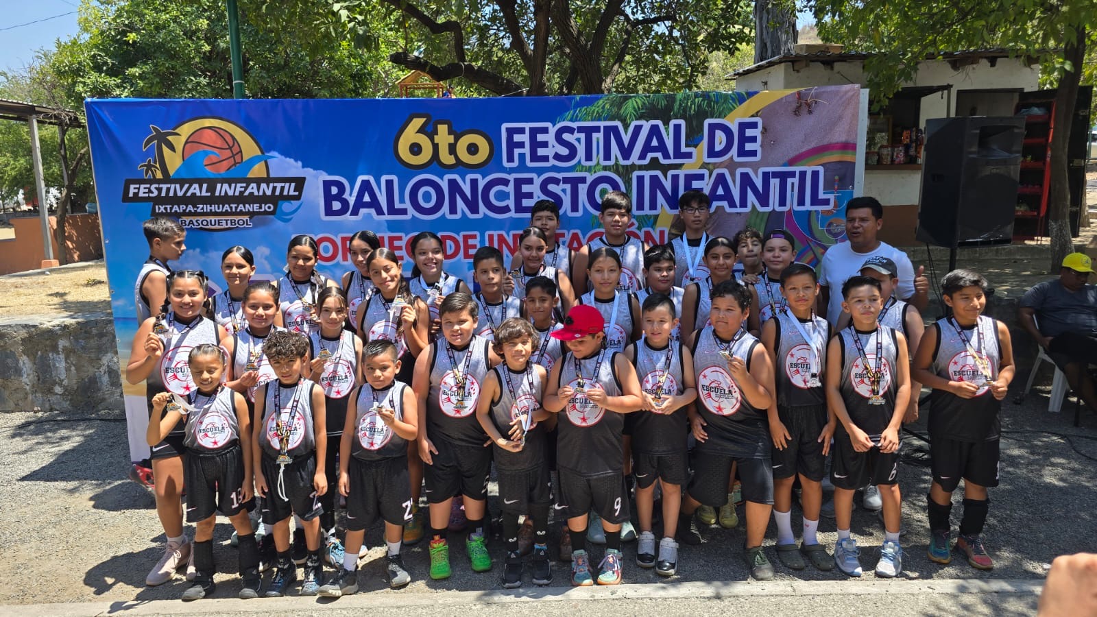 Zihuatanejo fortalece su vocación deportiva con festival infantil de baloncesto