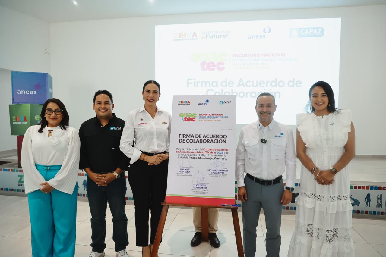 Zihuatanejo fortalece alianzas por el agua con la firma del convenio del ENANTEC 2026