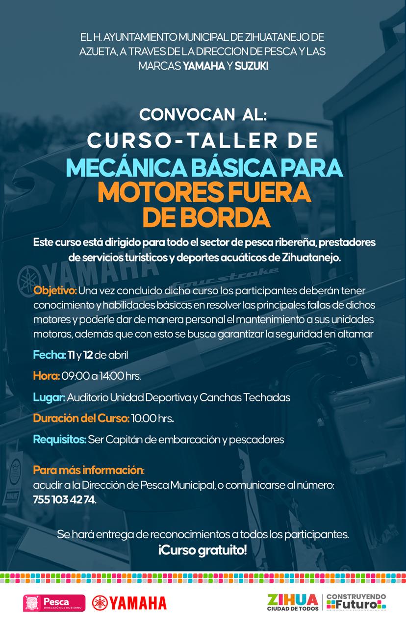 Gobierno de Lizette Tapia apoyará al sector pesquero con capacitación sobre motores fuera de borda