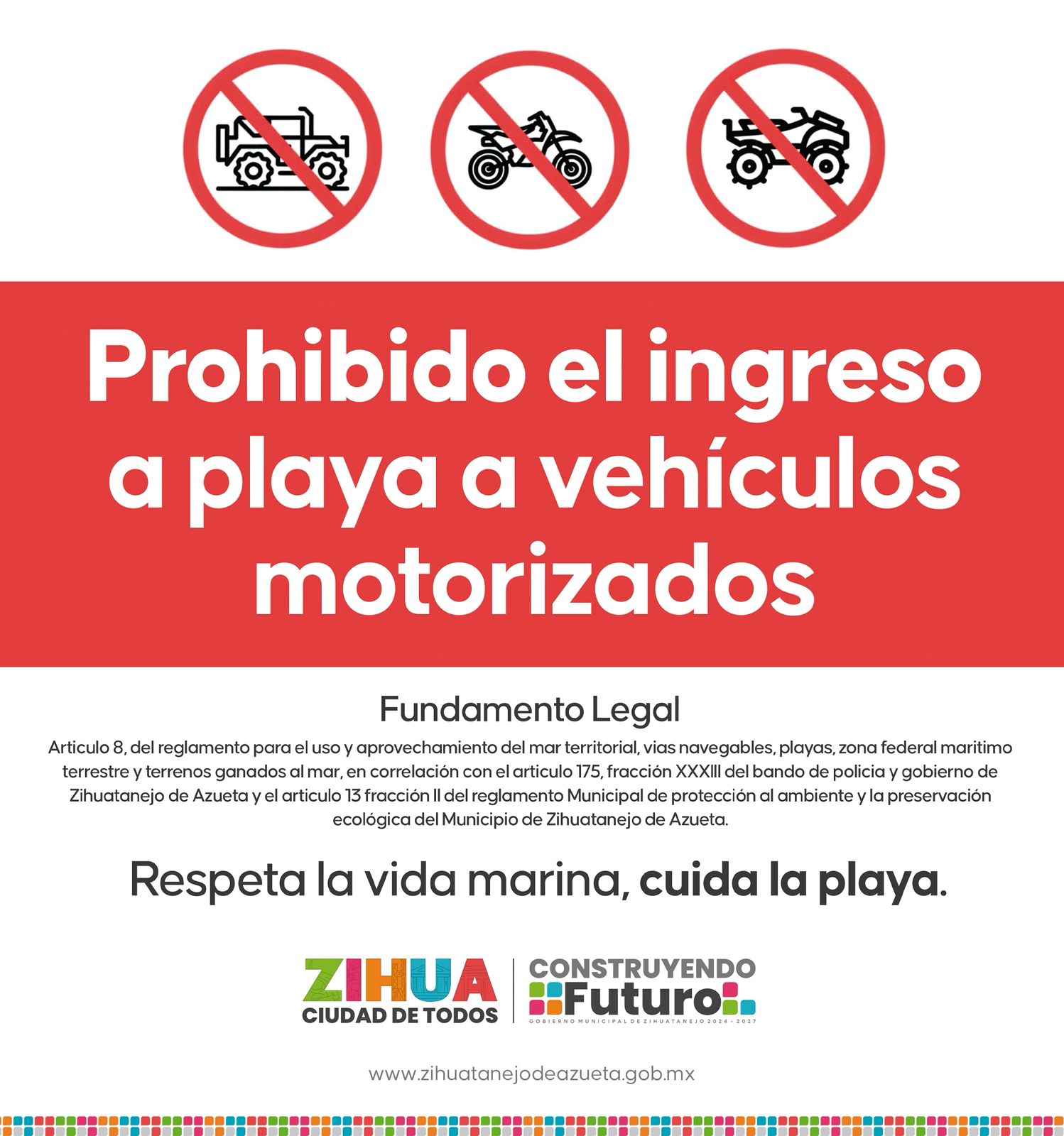 Gobierno de Zihuatanejo atiende la seguridad de las personas en las playas