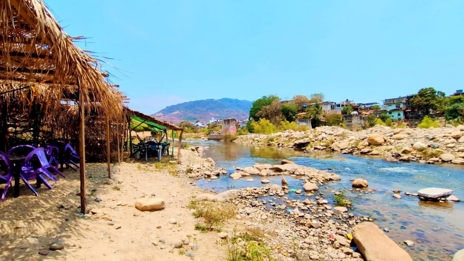 Enramaderos de El Ticui aseguran que zona del río Atoyac es segura pese a avistamiento de lagarto