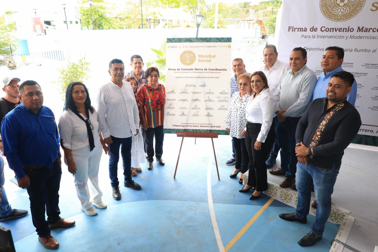 Guerrero se suma a la estrategia nacional para rehabilitar espacios deportivos rumbo al Mundial 2026