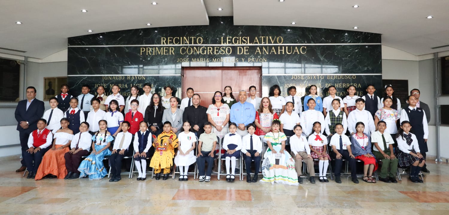 Participan niñas y niños de Guerrero en el XVIII Parlamento Infantil