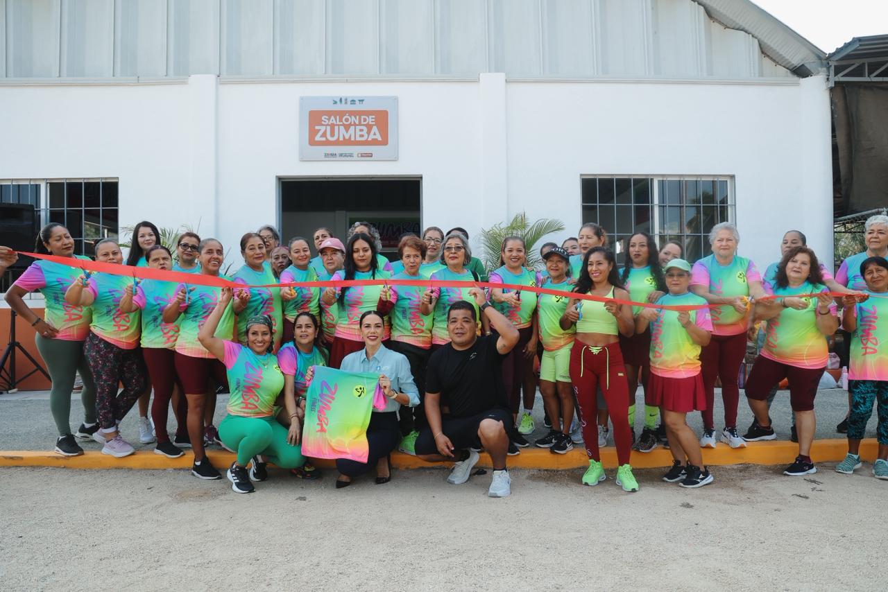 Impulsan salud y bienestar con nuevo espacio de zumba en la Unidad Deportiva