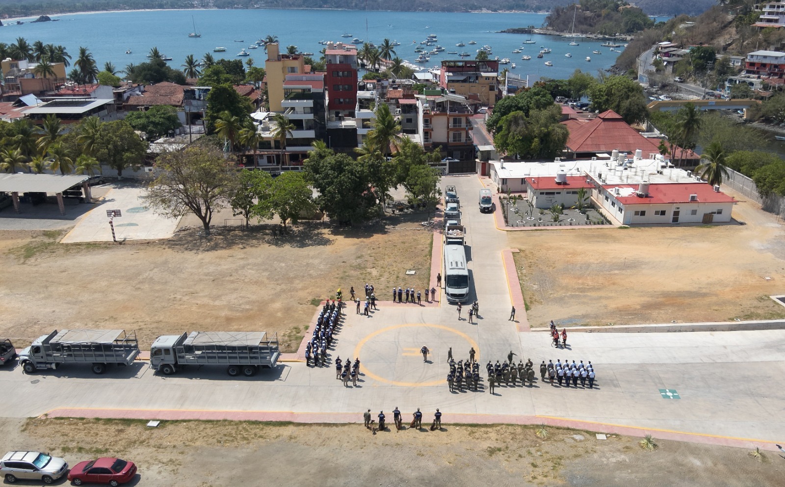 Marina, en coordinación con autoridades locales, integra el Primer Simulacro Nacional 2026 en el municipio de Zihuatanejo 