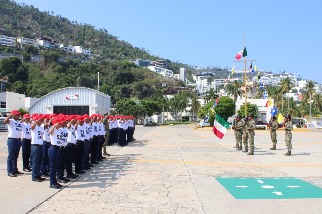 Realiza SEMAR toma de protesta y Jura de Bandera de Marineros del Servicio Militar Nacional