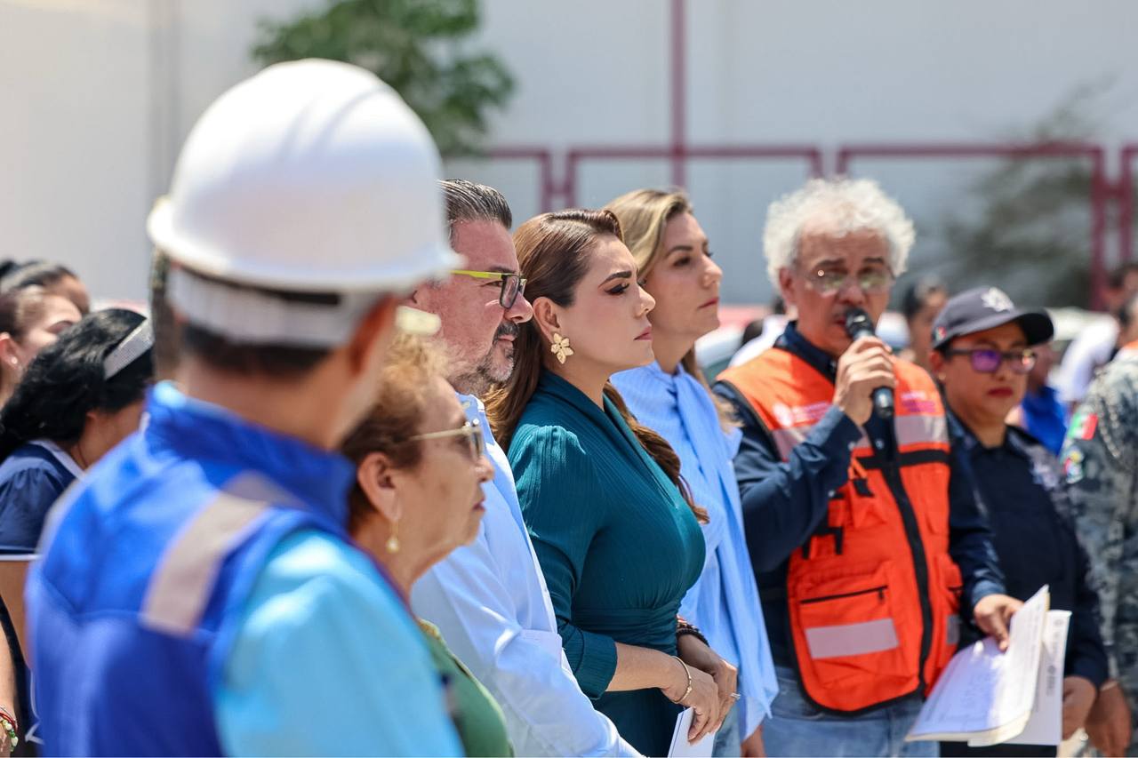 Evelyn Salgado encabeza en Guerrero el Simulacro Nacional 2026 con hipótesis de sismo de 8.2