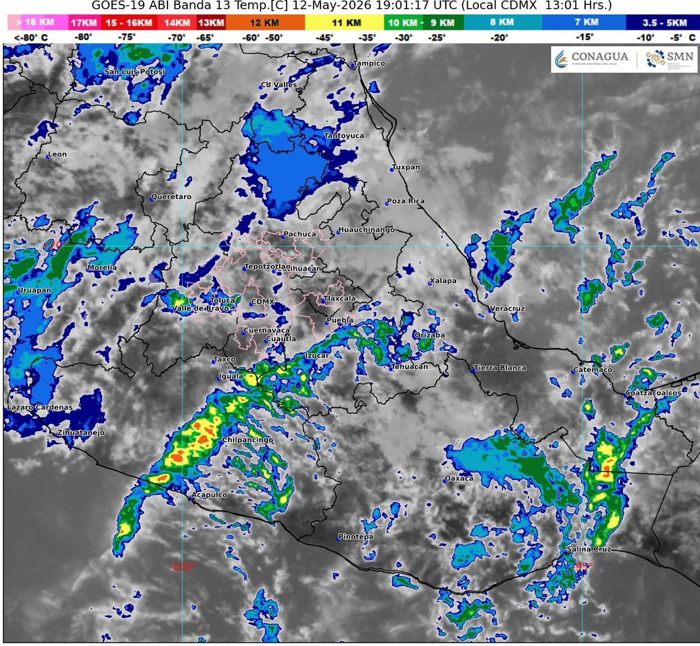 Se pronostican intervalos de chubascos con lluvias puntuales fuertes en Guerrero