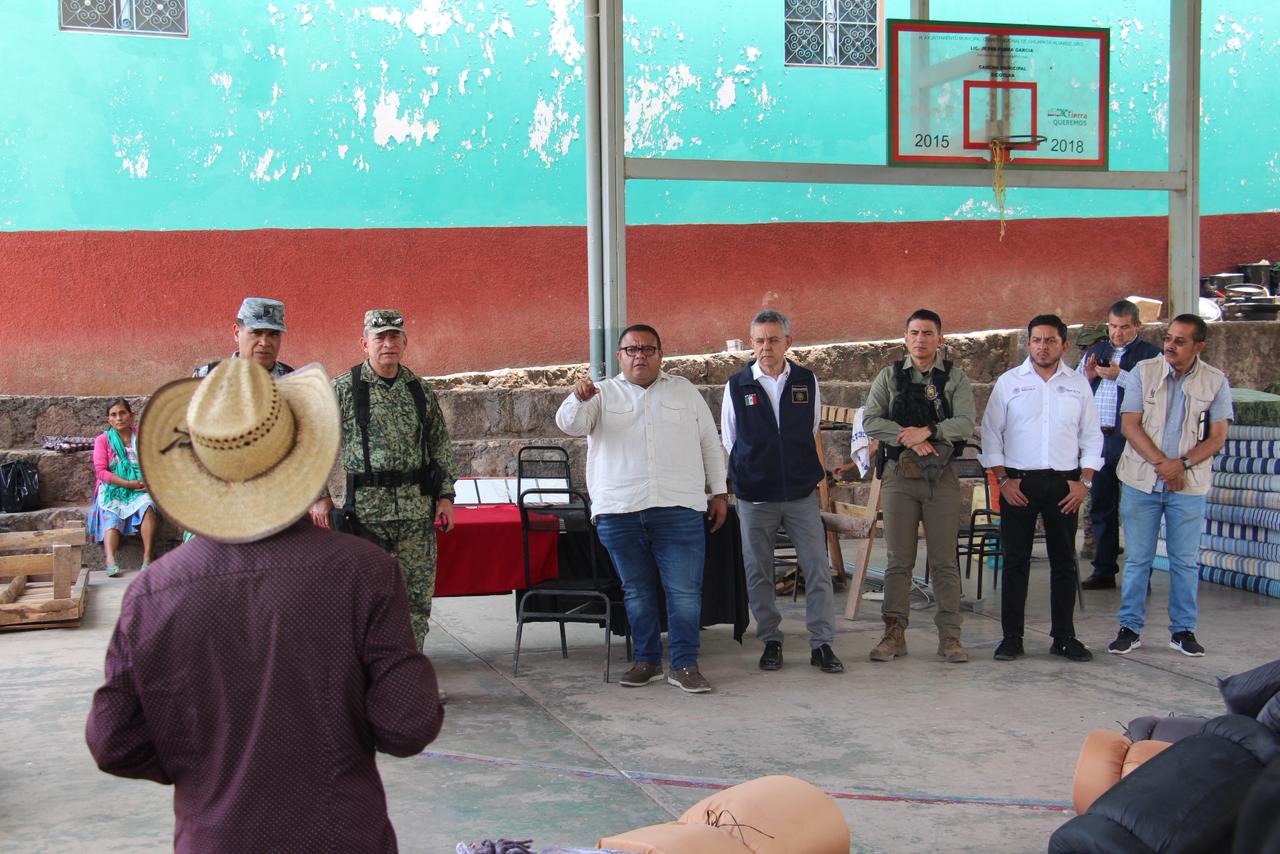 Gobierno de Guerrero acompaña retorno seguro de familias desplazadas en comunidades de Chilapa: Francisco Rodríguez Cisneros