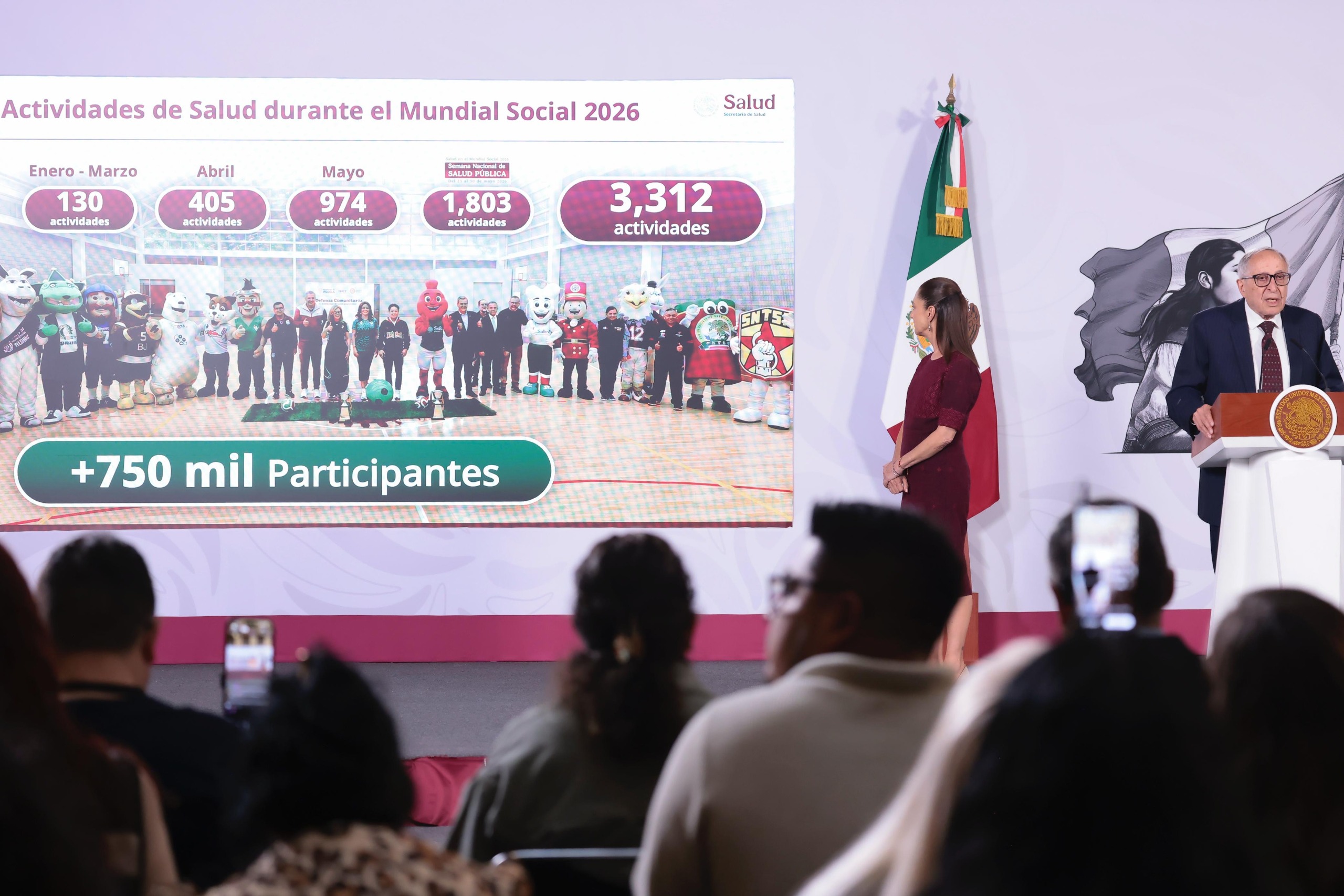 Es aprovechar el Mundial para fortalecer la actividad deportiva: presidenta Claudia Sheinbaum; habrá 4 mil 208 canchas del Mundial Social en todo el país