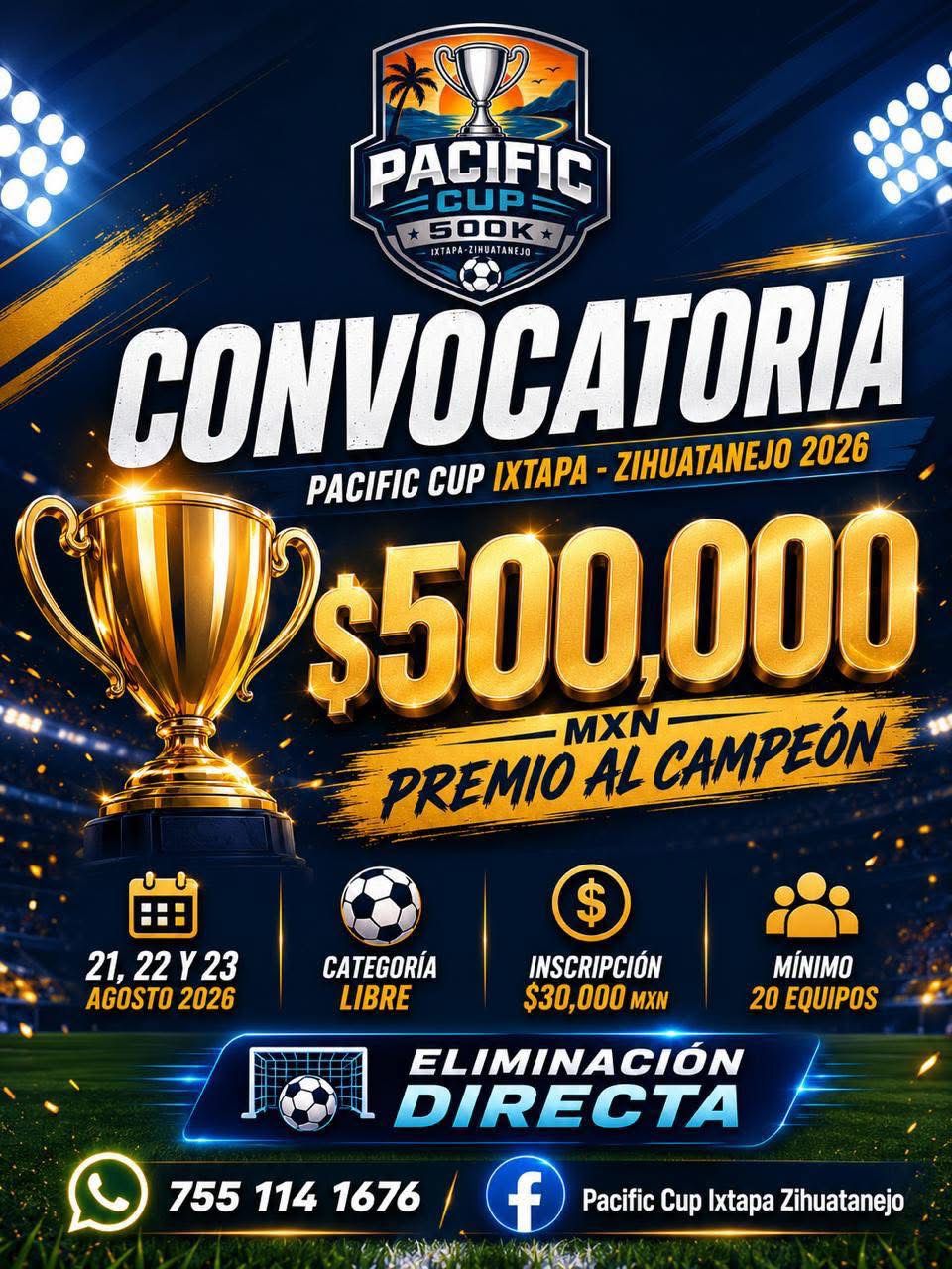 Pacific Cup Ixtapa-Zihuatanejo 2026 abre convocatoria con premio histórico de 500 mil pesos