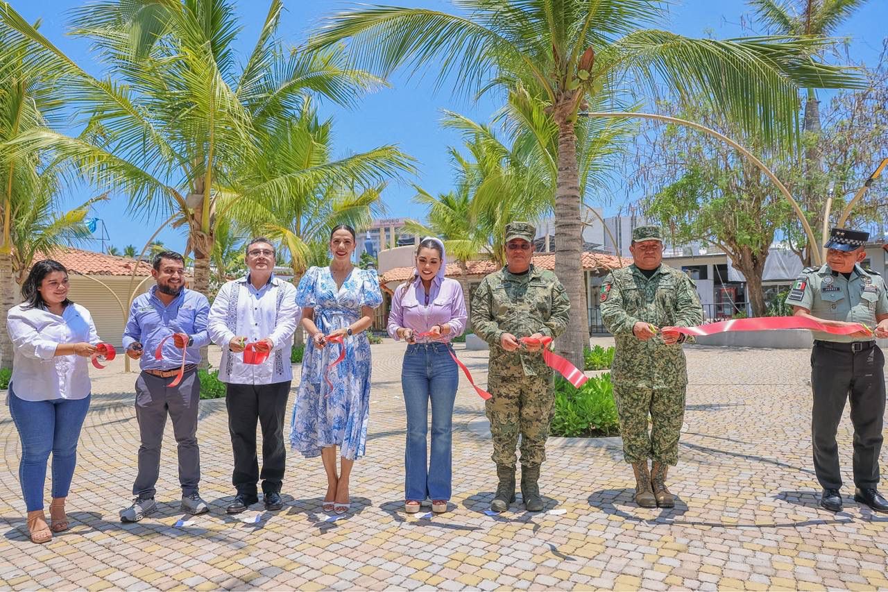 Inaugura Evelyn Salgado primera etapa de remodelación de la Zona Comercial de Ixtapa