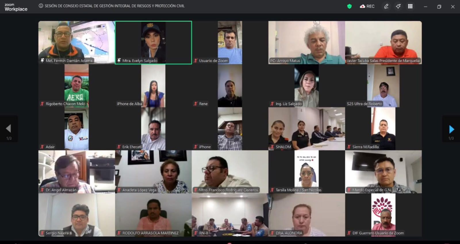 Refuerza Evelyn Salgado acciones preventivas con alcaldes y alcaldesas de regiones afectadas por las lluvias