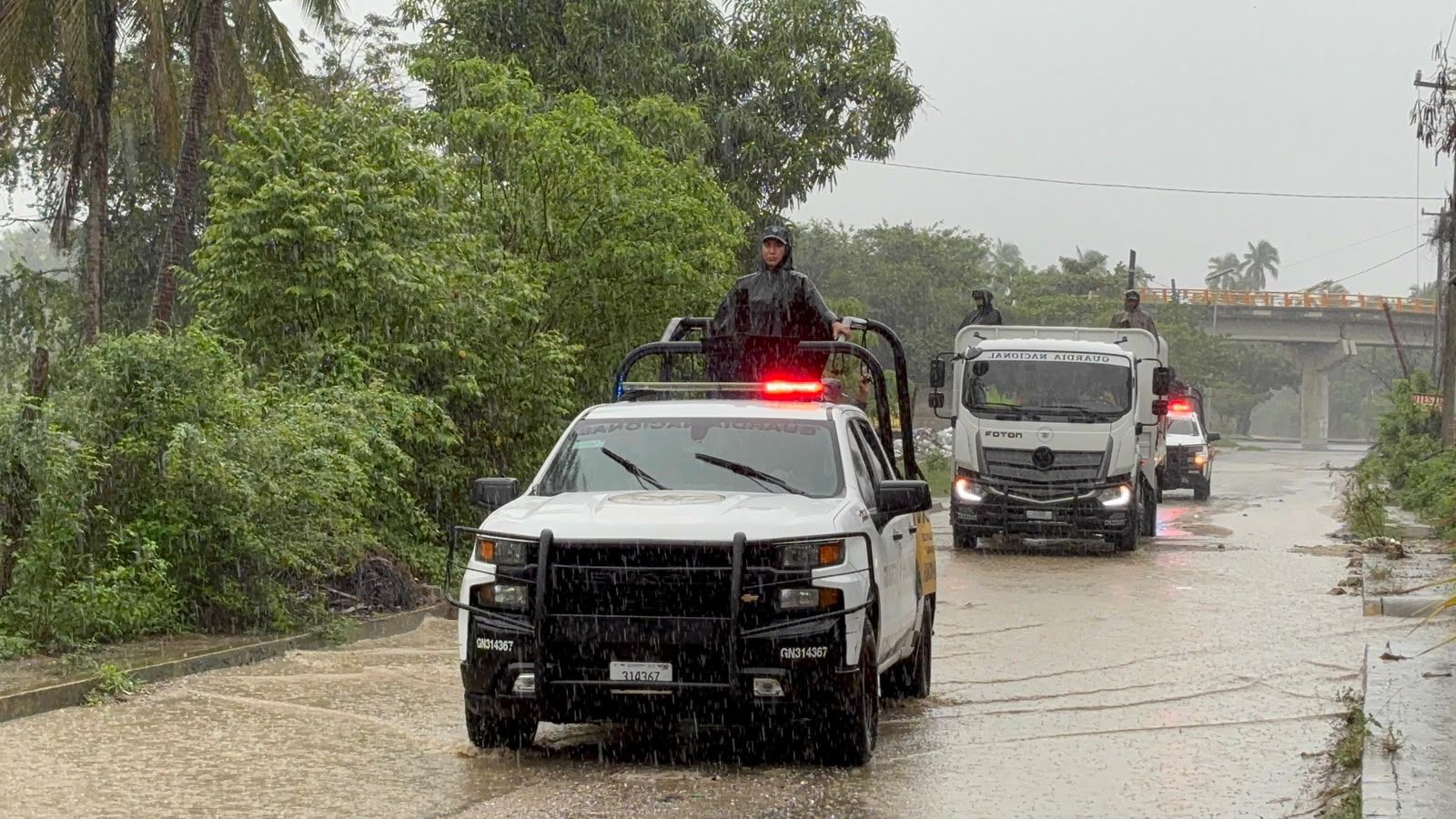 Guardia Nacional mantiene acciones de apoyo, vigilancia y prevención en Acapulco tras las lluvias