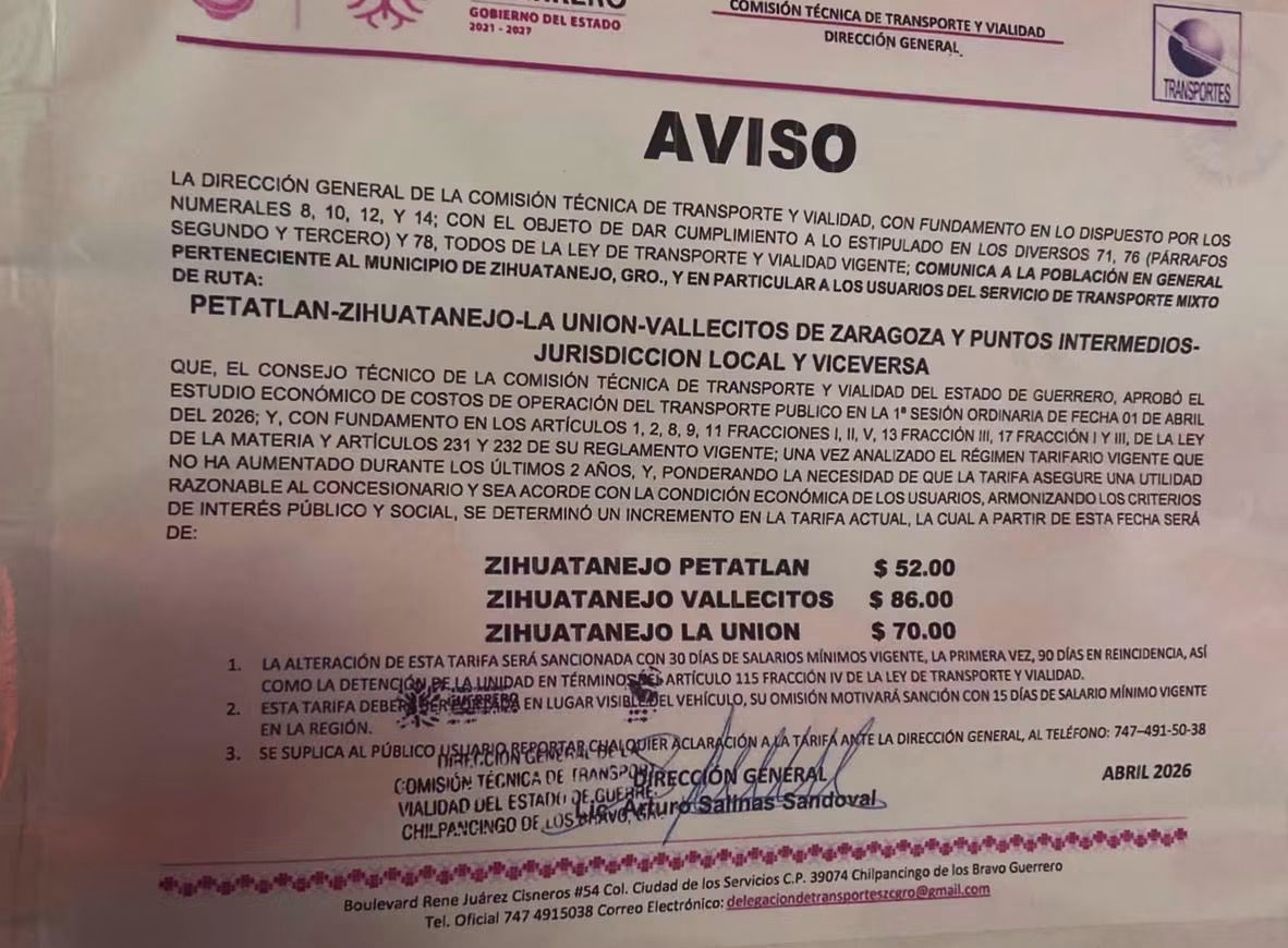 Este lunes entro en vigor el aumento a la tarifa del transporte público