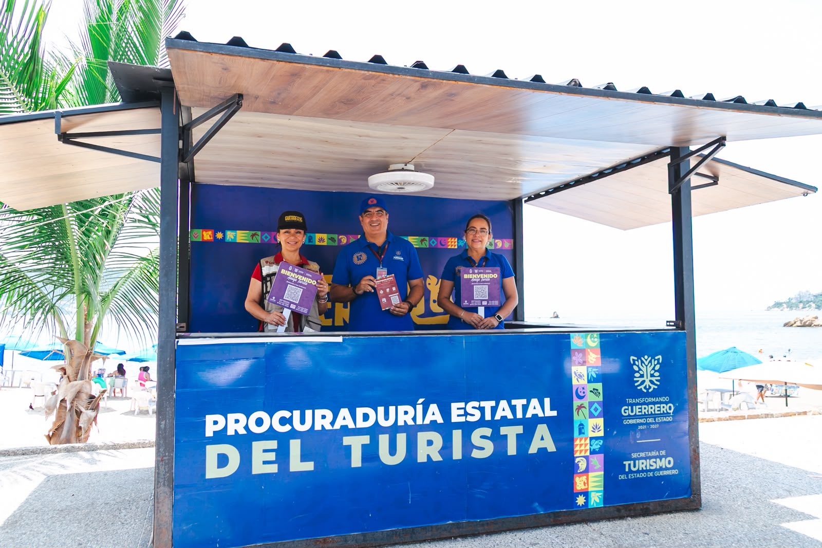 Refuerza Sectur Guerrero atención a visitantes con 8 módulos y 146 facilitadores turísticos durante el verano