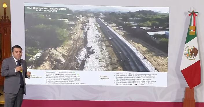 CONAGUA desazolva el río La Sabana y rehabilita plantas tratadoras dentro del plan “Acapulco se transforma contigo”