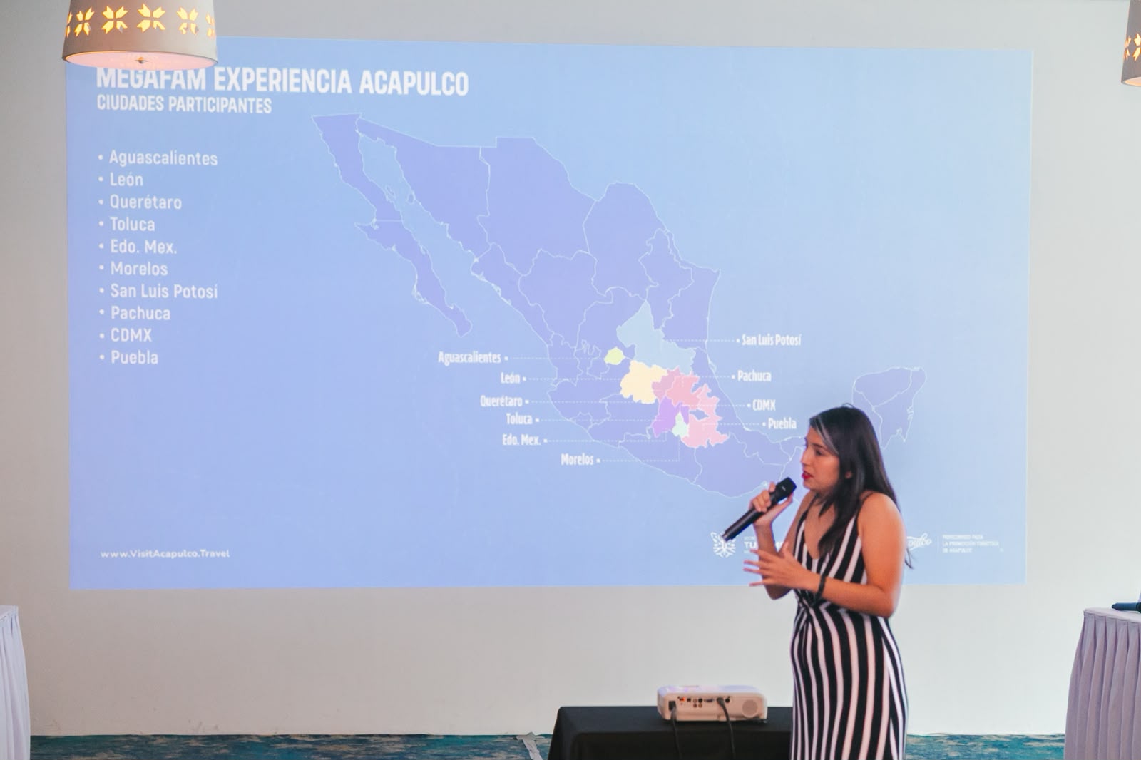 Evelyn Salgado refuerza el posicionamiento de Acapulco con Mega Fam de promoción turística