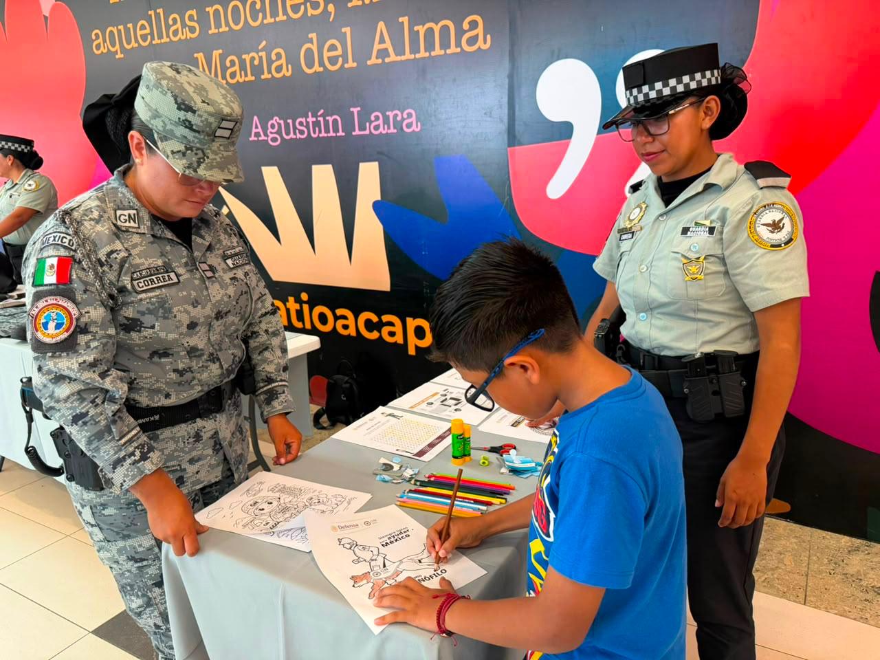 Guardia Nacional fortalece la proximidad social y el civismo con jornada de actividades en Acapulco