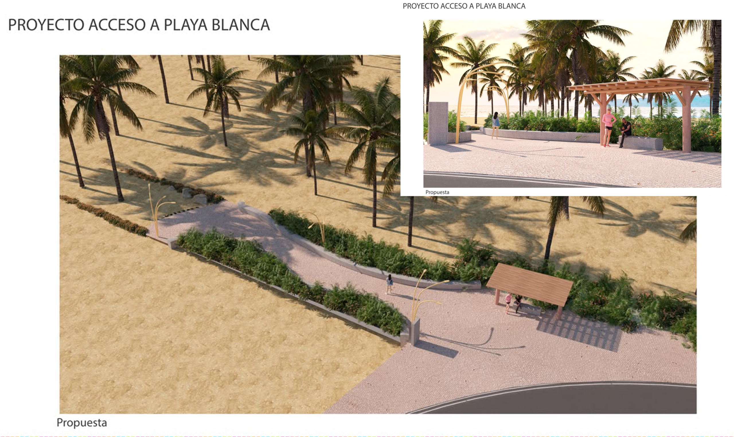 El Gobierno de Zihuatanejo mejora los accesos a zonas turísticas.