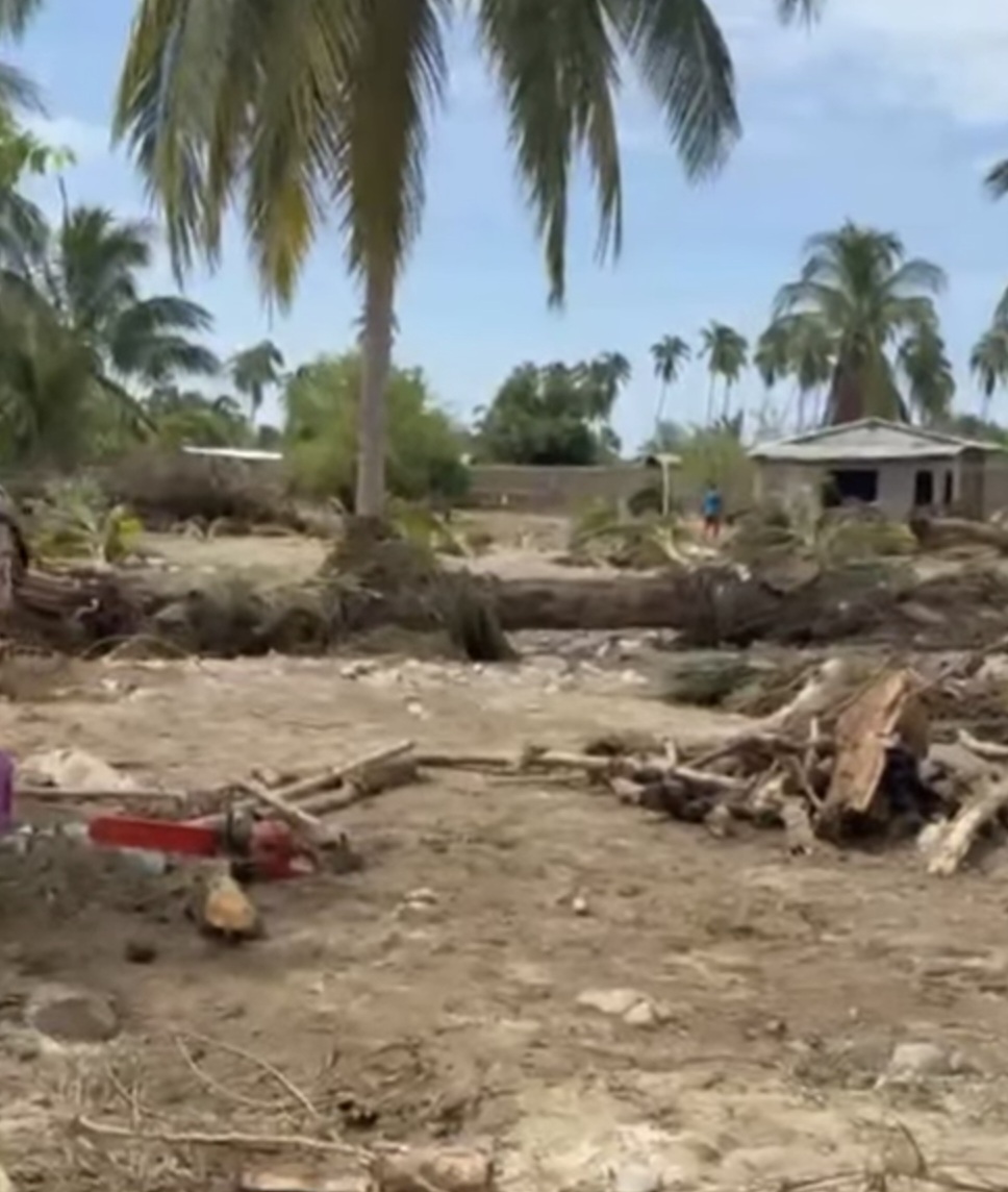 Exigen obra de contención ante daños recurrentes por lluvias en Coyuca de Benítez